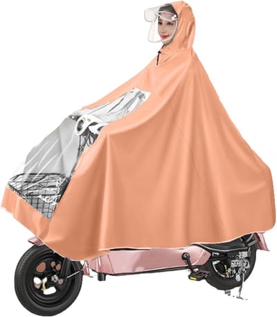 Waterdichte Regencape voor Fiets en Scootmobiel - Unisex Poncho met Capuchon