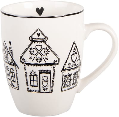 Clayre & Eef Mok 350 ml Beige Porselein Gingerbread house