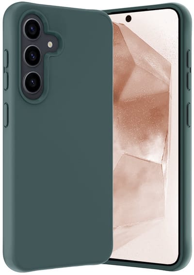 Hoes - Geschikt voor Samsung Galaxy A56 - Sterk & Shockproof - Hoesje Cover - Siliconen Case - Donkergroen