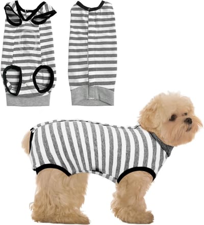Zachte herstelpak voor honden na operatie, lekbescherming, comfortabel en veilig beschermend kostuum voor honden (1Pc-XS)