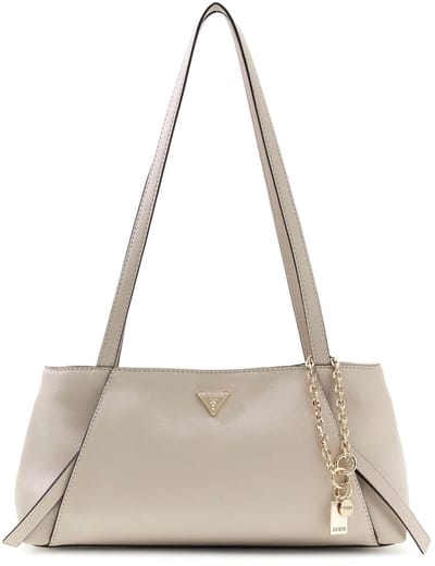 GUESS schoudertas Devon Shoulder Satchel Light Taupe beige
