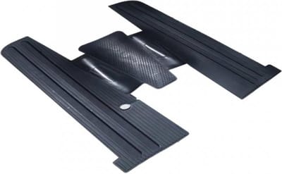 Treeplankbescherming RMS voor scooter Piaggio 80 Vespa Pxe 1981 tot 1997 zwart