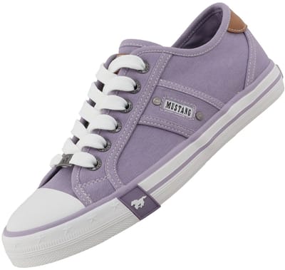 Mustang dames canvas sneaker paars