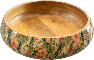 TS Collection - Bowl Monstera mystery - 25x6 - Metaal & Epoxy - Exclusieve woonitems voor binnen - Handgemaakt - Unieke print - Designed by Lammie