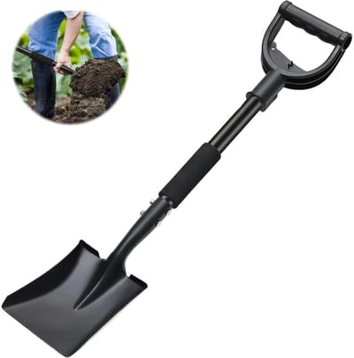Dailygoods- Tuinschop Duurzaam - Compacte Graafspade - Lichtgewicht Tuingereedschap - Multifunctionele Spade - D-Grip Handgreep - Roestbestendig Materiaal - Graafschop