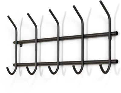 Spinder Design Wandkapstok EZRA - Zwart - Staal