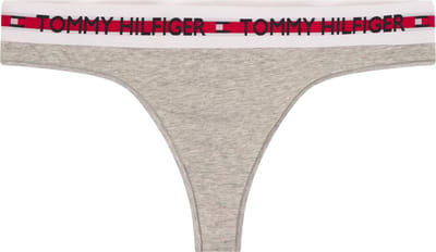 Tommy Hilfiger dames Nature Tech string (1-pack) - grijs melange Mid Grey Heather