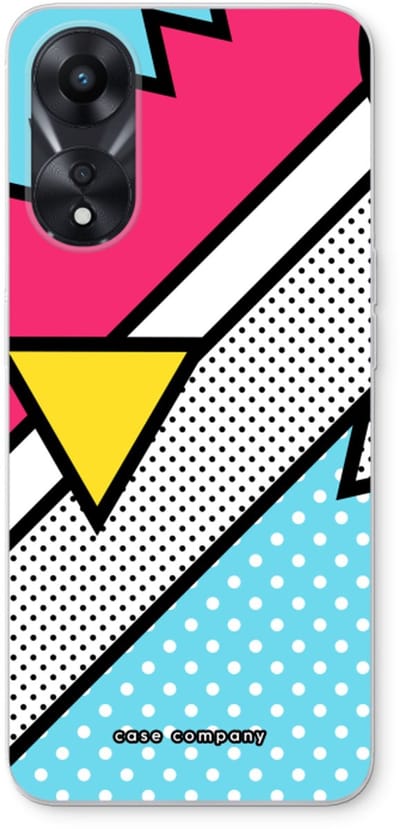 Case Company® - Hoesje geschikt voor Oppo A78 5G hoesje - Pop Art #3 - Soft Cover Telefoonhoesje - Bescherming aan alle Kanten en Schermrand