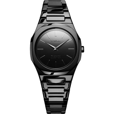 D1 Milano Dameshorloge 30mm, Black Gleam UTBL41