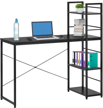 Springos Bureau – Werkbureau – Computer Bureau – Bureautafel – 100 x 50 x 76 cm – 50 Kg - industriële - Zwart