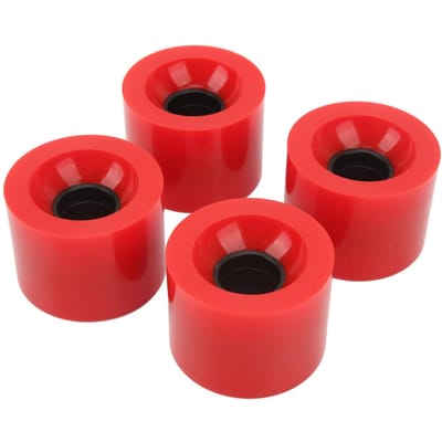 4 STUKS PU Skateboardwiel Vervanging Geluidsarm Multifunctioneel Land Surfplank Rollen rood