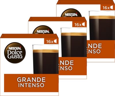 NESCAFÉ Dolce Gusto Grande Intenso - 3 doosjes a 16 koffiecups voor 48 koppen