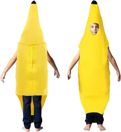 Fruitige Bananen Kostuum voor Kinderen - Perfect voor Feestjes, Carnaval en Halloween Cosplay