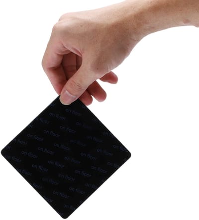 Allecto - Antislipstickers voor tapijten - Herbruikbare tapijtpads - Duurzaam en eenvoudig te gebruiken - Zwart - Ideaal voor houten vloeren - Anti...
