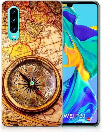 Huawei P30 Siliconen Back Cover Kompas
