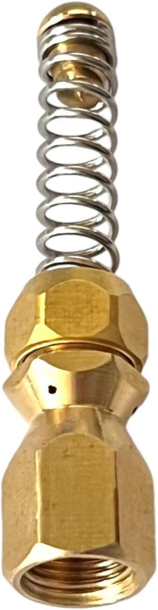 Reinigingsmondstuk Hogedruk - Slangreiniger - Afvoer Ontstoppen - Zelfaanzuigend - 1/8" 1/4" - Zilver