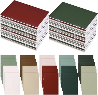 Mini notitieboekjes - Kleine schriften - Notities maken - Geleidelijk kleurontwerp - 50 stuks - Multikleur