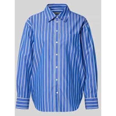Relaxed fit blouse met borstzak