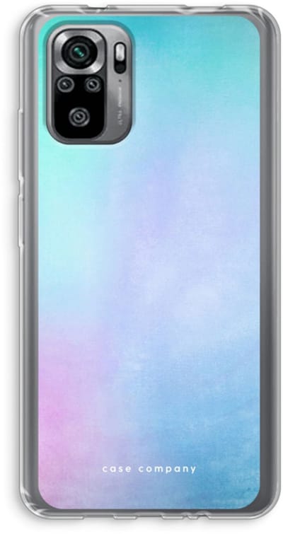 Case Company® - Hoesje geschikt voor Xiaomi Redmi Note 10S hoesje - Mist pastel - Soft Cover Telefoonhoesje - Bescherming aan alle Kanten en Schermrand
