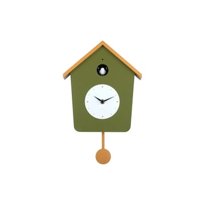 Karlsson Wandklok Cuckoo Light - Legergroen - 23x10.5x26.4cm - Wandklok Scandinavisch