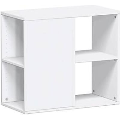 Aanbouwladeblok PALENQUE, 3 zijden open, B 400 x D 800 x H 720 mm, wit