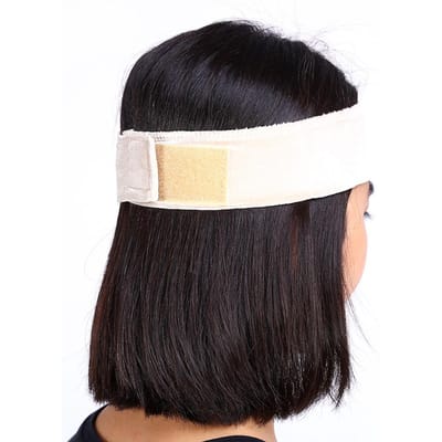 1 stuks Flexibele Mode Fluwelen Pruik Grip Haarband Hoofdband Accessoire Beige beige