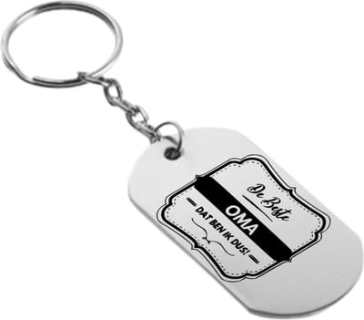 Akyol - de beste oma dat ben ik dus sleutelhanger - Oma - familie - cadeau - 54 x 29mm