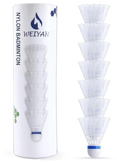6 Stuks Nylon Badmintonshuttles - Professionele Shuttles voor Beginners en Buitensport