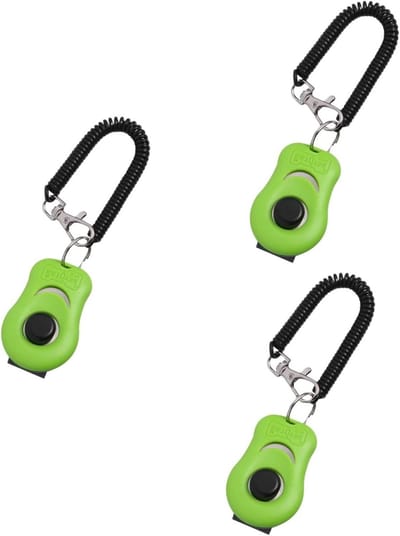 Trainingsclicker Huisdier - Hondenfluit Clicker - Gedrag Trainen - Duidelijk Herkenbaar Geluid - 58 x 38 cm - Groen