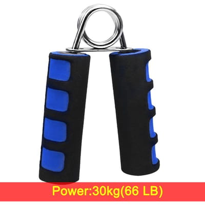 30kg Schuim Handgreep Carpaal Versterker Expander Fitness Geschikt Onderarm Armen Spier Vinger Grijper Trainer Kracht Apparaat Praktisch Gebruik 10cm*12.5cm blauw