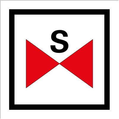 Sprinklerafsluiter sticker 150 x 150 mm