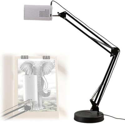 Tekenprojector - Traceren Schilderen - Kunst Creëren - Instelbare Projectiegrootte - Tot 220cm Breed - Wit