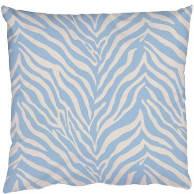 Sierkussens - Kussentjes Woonkamer - 50x50 cm - Zebra - Motief - Blauw - Wit