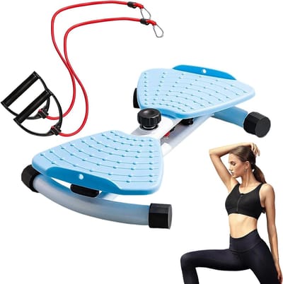 Ab Twist Board - Core Trainer - Buikspieren Trainen - Stil Draaibaar Board - 51 cm - Blauw