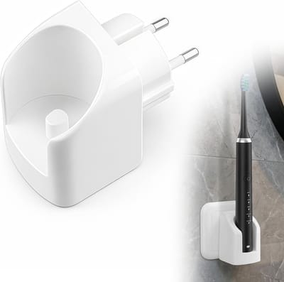 Elektrische tandenborstel oplaadstation - geschikt voor Oral-B / Braun (met uitzondering van de IO-serie en de Pulsonic-serie) - IP67 waterdicht oplaadstation - stekkeradapter - EU-stopcontact
