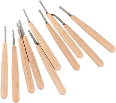 Interdentale Borstels - Tandenreiniger Mondhygiëne - Tussen Tanden Reinigen - Zachte Flexibele Kop - 30 Stuks 0.4mm - Natuurlijk