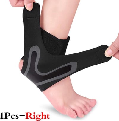 Verstelbare Compressie Enkelband M - Elastische Enkelbrace voor Voetondersteuning, Anti-Verstuiking, Hielbescherming en Sport Herstel | Ondersteuning bij Enkelblessures en Vermoeidheid