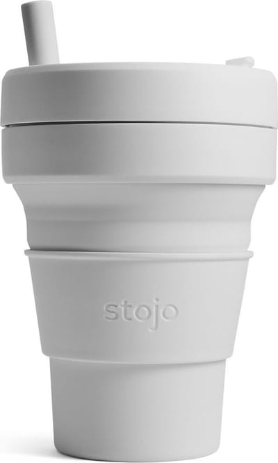 Stojo - Biggie Cup - 470 ml - Herbruikbaar - Opvouwbaar - Cashmere