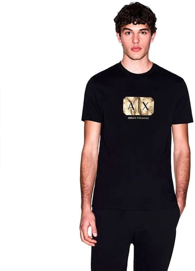 Armani Exchange Xm002826_af12308 T-shirt Met Korte Mouwen Zwart XS Man