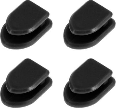 Dailygoods - 4 stuks universele auto opslag haken voor de meeste auto's, SUV's en vrachtwagens auto zelfklevende haken stevig kunststof zwart 3 cm x 2 cm