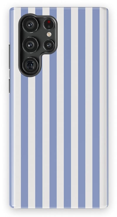 DripCase Gestreept Hoesje Samsung Galaxy S22 Ultra | Backcover met Mag | Stripes Motief | Trendy Case Samsung Galaxy S22 Ultra met Strepen Ocean Lane