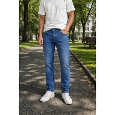 Cars blauwe heren jeans   Used washed wassing   Regular fit   5-Pocket zakken   Knoop- en ritssluiting   Regular waist Blauw 31/36