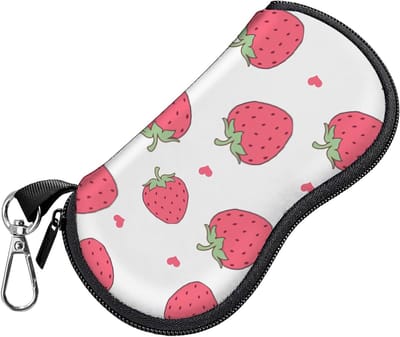 Zachte Neopreen Brilhoes voor Zonnebrillen en Leesbrillen met Rits en Metalen Clip, Schattig en Esthetisch voor Dames en Heren