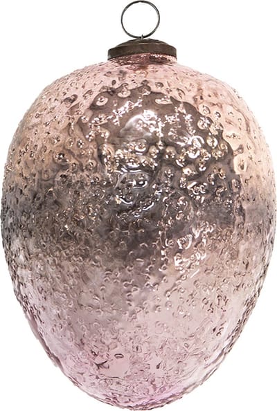 Clayre & Eef Kerstbal Overig Ø 12 cm Roze Glas Kerstballen