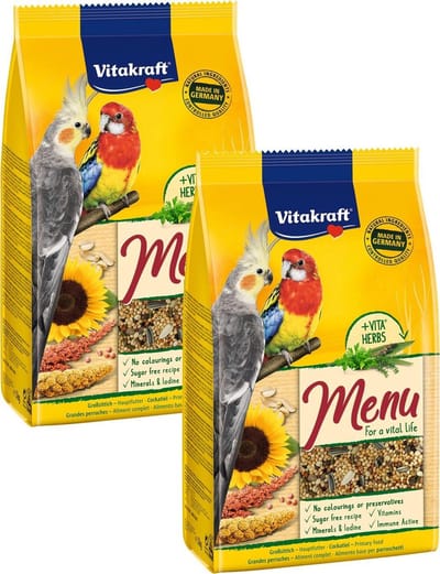 Vitakraft Valkparkieten Premium Menu - Vogelvoer - 2 x 1 kg