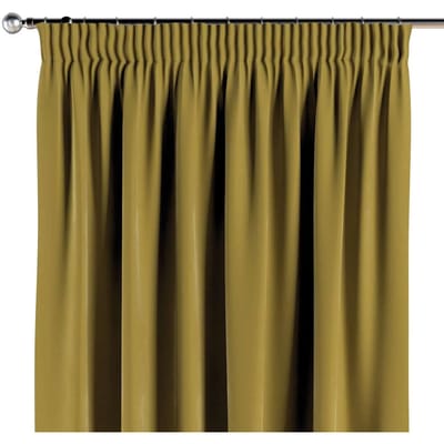 Geplooid gordijn Yellow Tipi Posh Velvet 51x102"