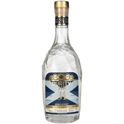 Zuiverheid Wodka &amp; Gin Purity 34 CRAFT NORDIC NAVY STRENGTH Organic Gin 57,1% Vol. 0,7l