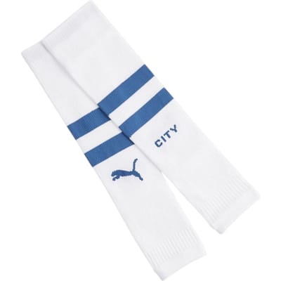 Puma Heren Manchester City FC Voetbalkousen (Puma Wit)