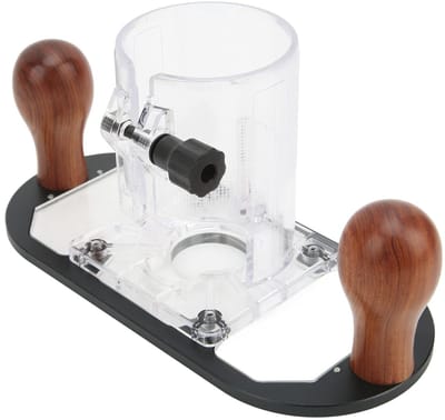 Handheld Freesmachine met Verzonken Basis, Circulaire Vergrendeling en Zwart Behandeld voor Precisiefrezen en Houtbewerking