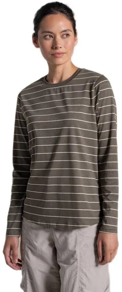 Craghoppers Nosilife Akona T-shirt Met Lange Mouwen Bruin 46 Vrouw